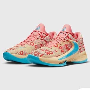 Men’s Nike Zoom Freak 4 letter bros basketball shoes size US 10.5